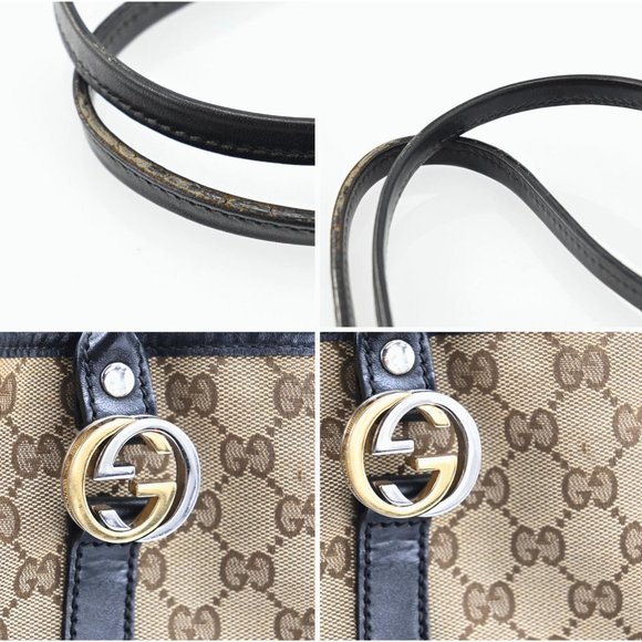 Auth Gucci Twins Heart Gg Tote Bag #47316G21B - Picture 9 of 12